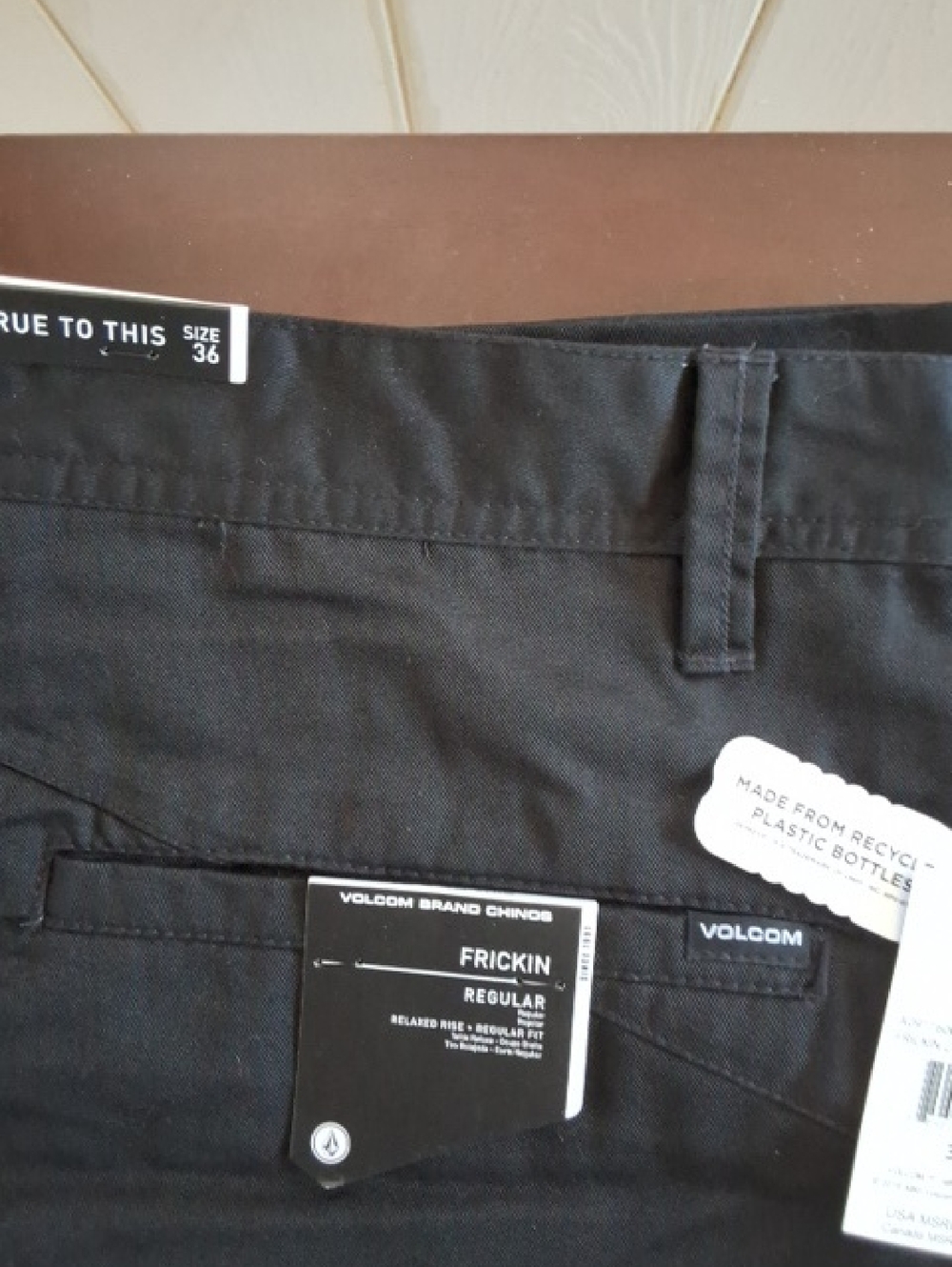 Volcom Black Shorts - Frickin Regular Fit - Picture 2 of 4